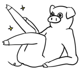 Nice body pig sticker #4339705