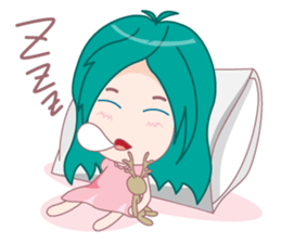 Bam-Bam & The Deer doll sticker #4340378