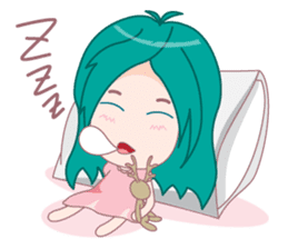 Bam-Bam & The Deer doll sticker #4340378