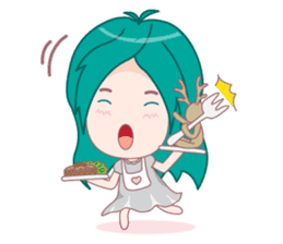 Bam-Bam & The Deer doll sticker #4340379