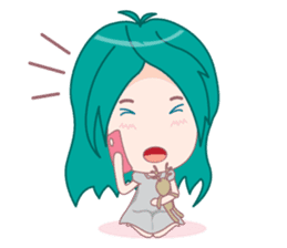 Bam-Bam & The Deer doll sticker #4340382