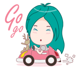 Bam-Bam & The Deer doll sticker #4340385