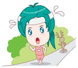 Bam-Bam & The Deer doll sticker #4340389