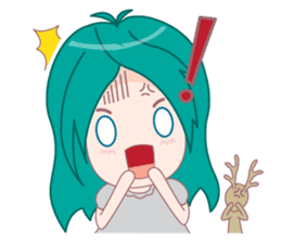 Bam-Bam & The Deer doll sticker #4340405