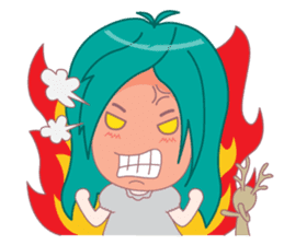 Bam-Bam & The Deer doll sticker #4340410