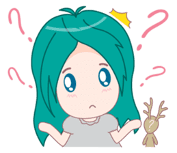 Bam-Bam & The Deer doll sticker #4340411