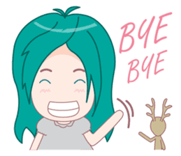 Bam-Bam & The Deer doll sticker #4340414