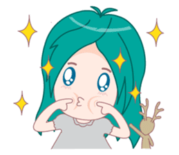 Bam-Bam & The Deer doll sticker #4340415