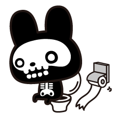 The skeleton bunny HONEUSA.