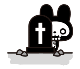 The skeleton bunny HONEUSA. sticker #4340736