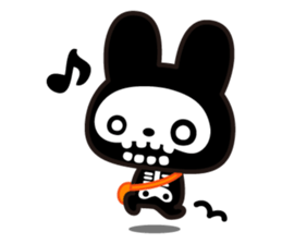 The skeleton bunny HONEUSA. sticker #4340738