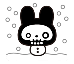 The skeleton bunny HONEUSA. sticker #4340761