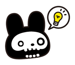 The skeleton bunny HONEUSA. sticker #4340767