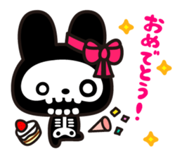 The skeleton bunny HONEUSA. sticker #4340769