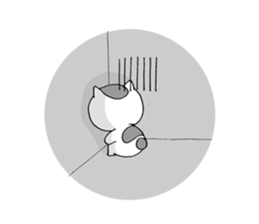 Bipolar disorder Cat Sticker 2 sticker #4341025