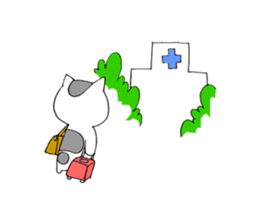 Bipolar disorder Cat Sticker 2 sticker #4341030