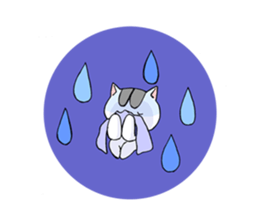 Bipolar disorder Cat Sticker 2 sticker #4341032