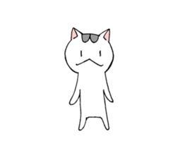 Bipolar disorder Cat Sticker 2 sticker #4341042
