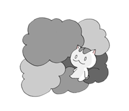 Bipolar disorder Cat Sticker 2 sticker #4341045