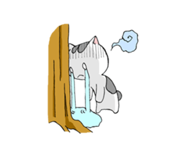 Bipolar disorder Cat Sticker 2 sticker #4341053