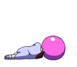 Pink Bowling Ball Girl sticker #4342054