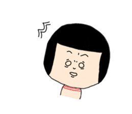 The kokeshi girl sticker #4342344