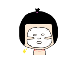 The kokeshi girl sticker #4342366