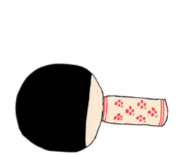 The kokeshi girl sticker #4342375