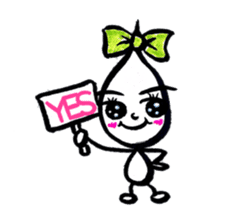 Kawaii Drop-chan sticker #4342416