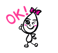 Kawaii Drop-chan sticker #4342438