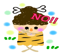 Everyday of small and cute primitive man sticker #4342622