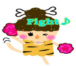 Everyday of small and cute primitive man sticker #4342626