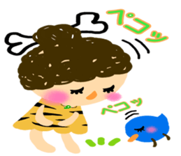 Everyday of small and cute primitive man sticker #4342628