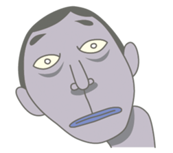 This is a colorful alien sticker #4342725