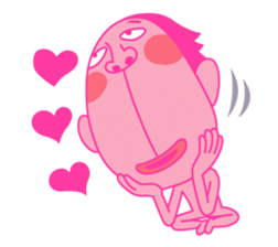 This is a colorful alien sticker #4342734