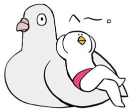 Dove of radish legs sticker #4342858