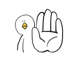 Dove of radish legs sticker #4342859