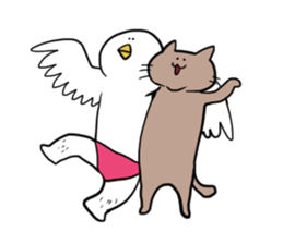 Dove of radish legs sticker #4342864