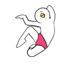 Dove of radish legs sticker #4342865