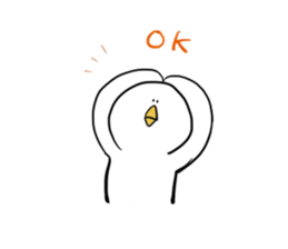 Dove of radish legs sticker #4342870