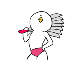 Dove of radish legs sticker #4342873