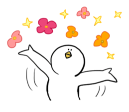 Dove of radish legs sticker #4342874