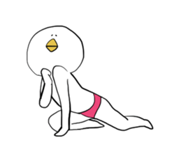 Dove of radish legs sticker #4342882