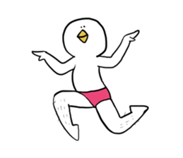 Dove of radish legs sticker #4342887