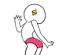 Dove of radish legs sticker #4342888