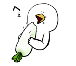 Dove of radish legs sticker #4342895