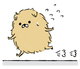 Soft and fluffy dog pu-chan! Part3 sticker #4343059