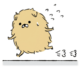Soft and fluffy dog pu-chan! Part3 sticker #4343059