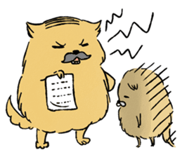 Soft and fluffy dog pu-chan! Part3 sticker #4343062