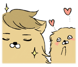 Soft and fluffy dog pu-chan! Part3 sticker #4343063